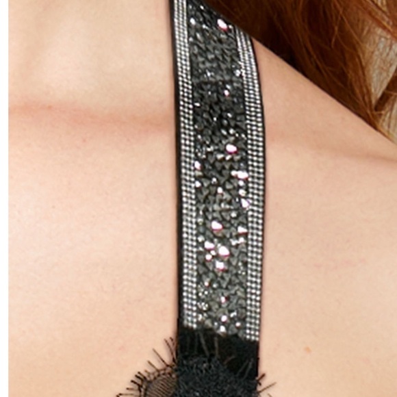 𝅺NWT VICTORIA’S SECRET Embellished Strap Teddy Palm - Picture 4 of 4